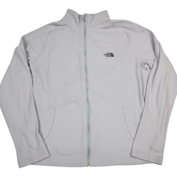 The North Face Women's Fleece Full Zip Jacket L Gray Outdoor - Picture 1 of 7